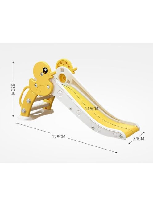 MONI csúszda 116cm KACSÁS SZÜRKE