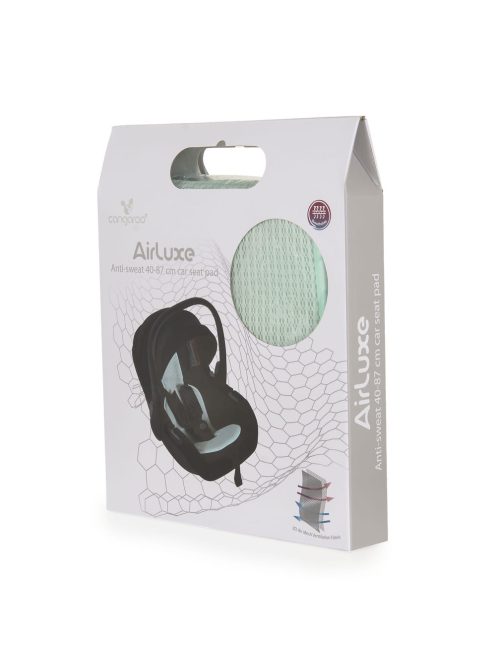 AIRLUXE autós hordozó párna, izzadásgátlós 40-87cm MENTA