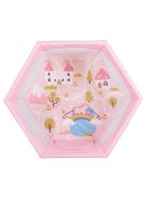 PLAYBOX utazó járóka 6szögletű PINK