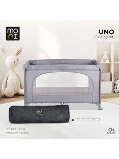 UNO utazóágy 1 szintes zippes kibújóval PINK 