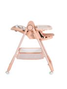 SURPRISE etetőszék szilikon tányérral, evőeszközzel, előkével PINK