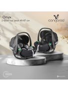 ONYX autós hordozó 40-87cm-ig bővíthető, forgatható SZÜRKE