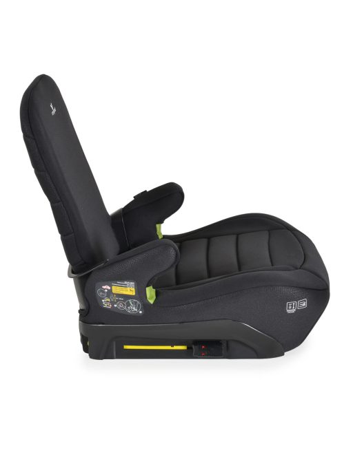 GALAXY ülésmagasító háttámlával 125-150cm, ISOFIX FEKETE