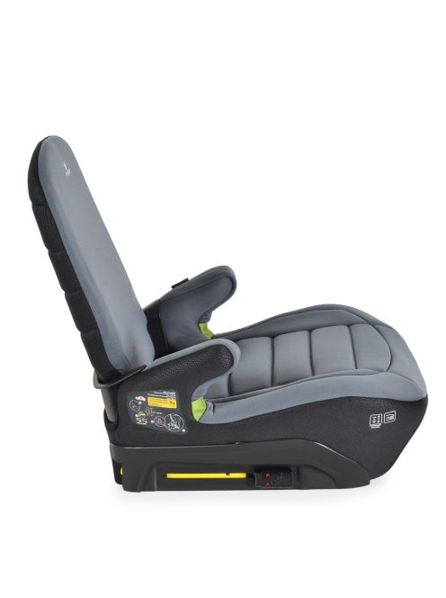 GALAXY ülésmagasító háttámlával 125-150cm, ISOFIX SZÜRKE