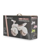 MINI CRUZE futóbicikli, ráülős járgány, kismotor, zenélő, óriás kerekekkel FEHÉR