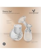 SIENA elektromos és kéz nélküli mellszívó 2in1, tölthető, 210ml