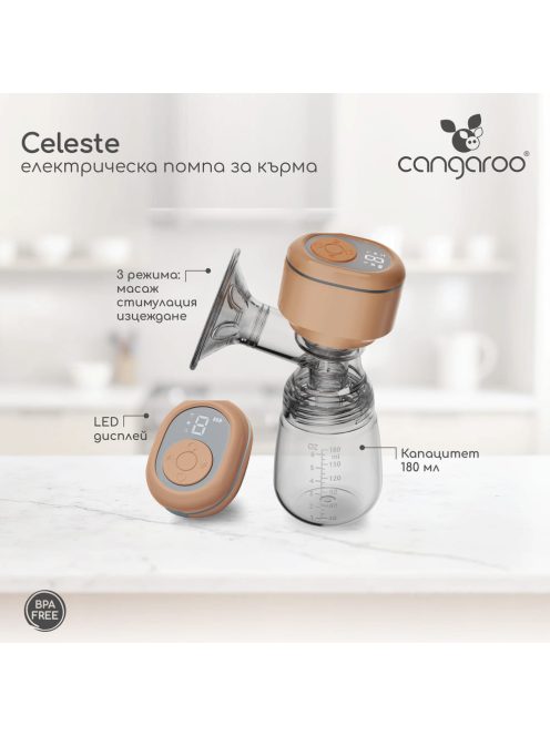 CELESTE elektromos mellszívó 180ml tartály, USB töltővel