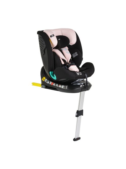 i-PROTECT autós ülés 40-150cm támasztólábbal 360 forgatható PINK