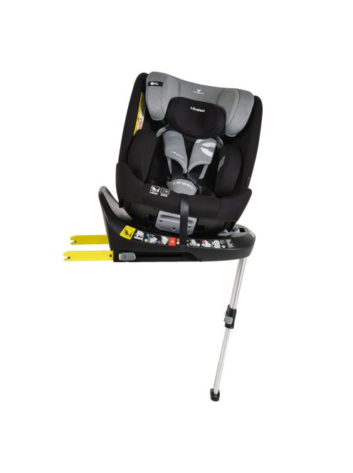 i-PROTECT autós ülés 40-150cm támasztólábbal 360 forgatható STEEL/SZÜRKE