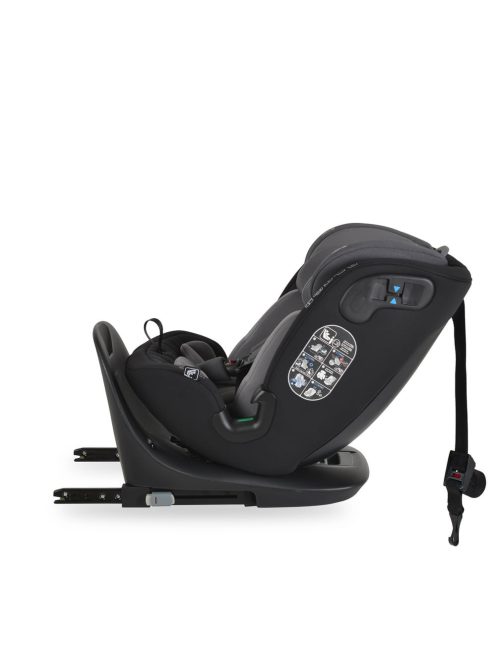 GTS prémium autós ülés 40-150cm SPS, 360fokban forgatható SZÜRKE