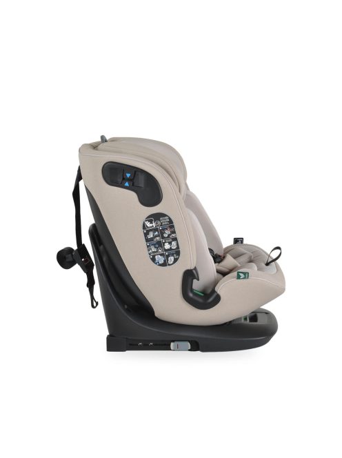GTS prémium autós ülés 40-150cm SPS, 360fokban forgatható BÉZS