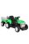 BO DALLAS elektromos traktor trélerrel 12V 140cm ZÖLD