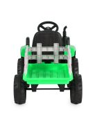 BO DALLAS elektromos traktor trélerrel 12V 140cm ZÖLD