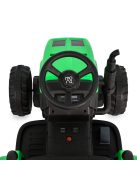 BO DALLAS elektromos traktor trélerrel 12V 140cm ZÖLD