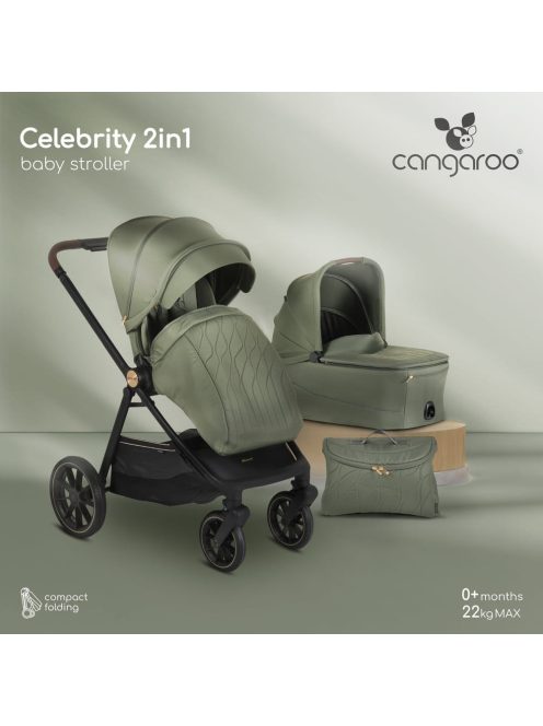 CELEBRITY multifunkciós 2 részes 2IN1 babakocsi szett RÓZSASZÍN (Cloud Pink)