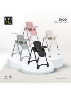   RICO multi etetőszék alsó kosár nélkül, összecsukható FEHÉR