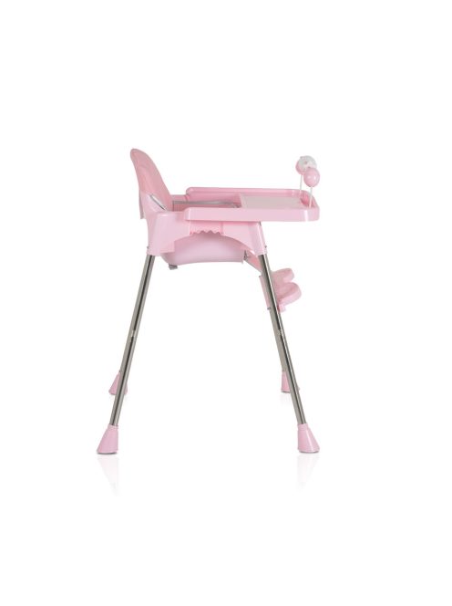 CENTURY etetőszék műanyag játékhíddal PINK