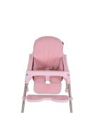 CENTURY etetőszék műanyag játékhíddal PINK