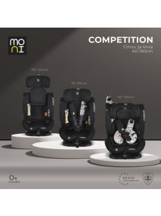COMPETITION dönthető autós ülés 40-150cm FEKETE