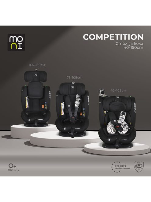 COMPETITION dönthető autós ülés 40-150cm FEKETE