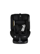 i-MAXX autós ülés,  isofix, forgatható, 2 plüss+párna 40-150cm FEKETE