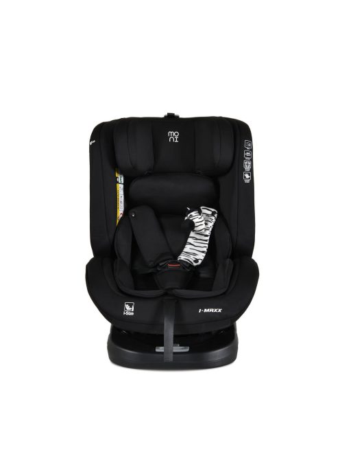 i-MAXX autós ülés,  isofix, forgatható, 2 plüss+párna 40-150cm FEKETE