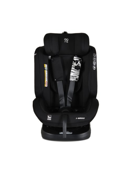 i-MAXX autós ülés,  isofix, forgatható, 2 plüss+párna 40-150cm FEKETE