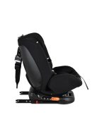 i-MAXX autós ülés,  isofix, forgatható, 2 plüss+párna 40-150cm FEKETE