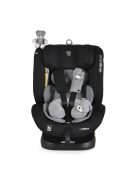 i-MAXX autós ülés,  isofix, forgatható, 2 plüss+párna 40-150cm SZÜRKE