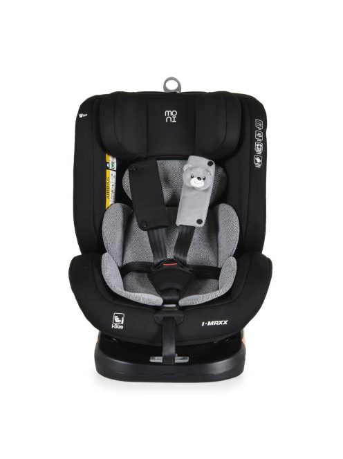 i-MAXX autós ülés,  isofix, forgatható, 2 plüss+párna 40-150cm SZÜRKE