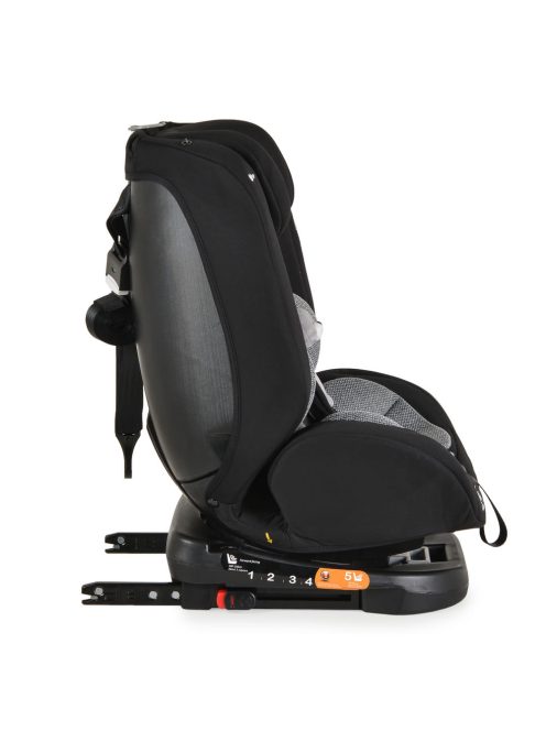 i-MAXX autós ülés,  isofix, forgatható, 2 plüss+párna 40-150cm SZÜRKE