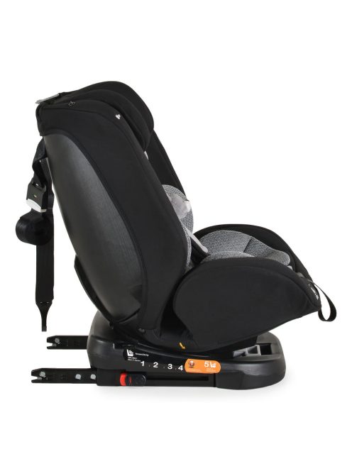 i-MAXX autós ülés,  isofix, forgatható, 2 plüss+párna 40-150cm SZÜRKE