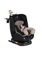 i-MAXX autós ülés,  isofix, forgatható, 2 plüss+párna 40-150cm BÉZS