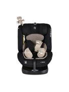 i-MAXX autós ülés,  isofix, forgatható, 2 plüss+párna 40-150cm BÉZS