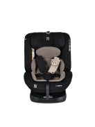 i-MAXX autós ülés,  isofix, forgatható, 2 plüss+párna 40-150cm BÉZS