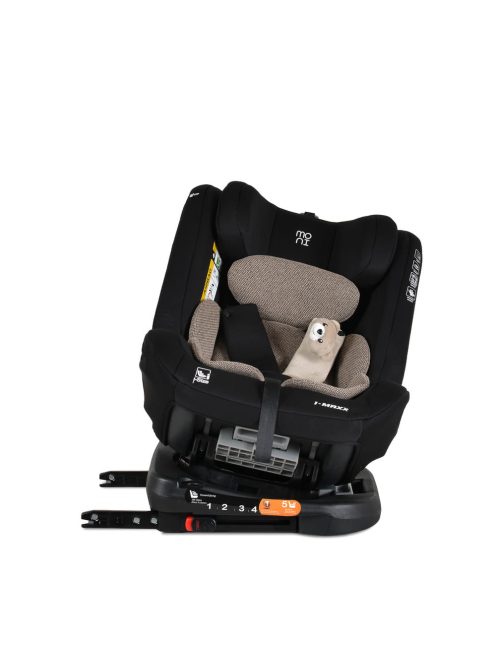 i-MAXX autós ülés,  isofix, forgatható, 2 plüss+párna 40-150cm BÉZS