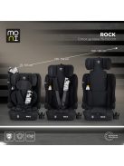 ROCK autós ülés 76-150cm, 2játékkal, pohártartó, belső öv, isofix nélkül FEKETE
