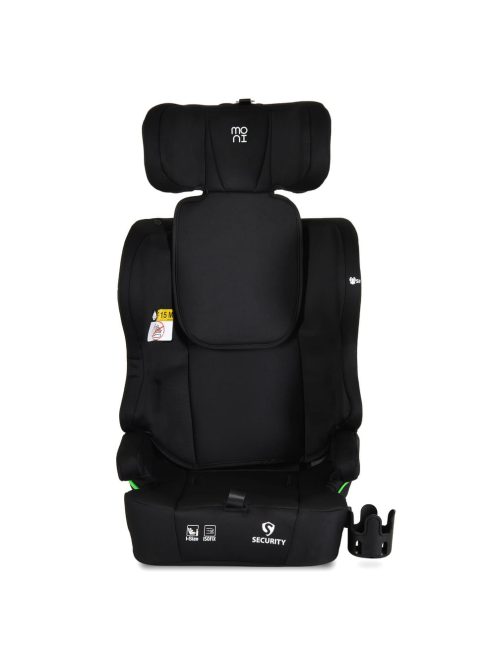 SECURITY autós ülés belső övvel, isofix, ajándék 2plüss+párna 76-150cm FEKETE