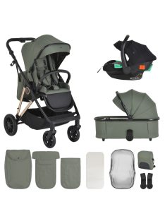 MERCI babakocsi szett 3in1 ZÖLD