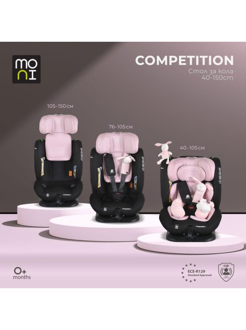 COMPETITION dönthető autós ülés 40-150cm PINK