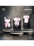 SECURITY autós ülés belső övvel, isofix, ajándék 2plüss+párna 76-150cm PINK