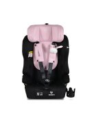 SECURITY autós ülés belső övvel, isofix, ajándék 2plüss+párna 76-150cm PINK