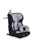 SECURITY autós ülés belső övvel, isofix, ajándék 2plüss+párna 76-150cm SZÜRKE