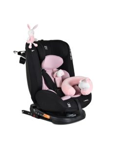   i-MAXX autós ülés, isofix, forgatható, 2 plüss+párna 40-150cm PINK