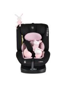 i-MAXX autós ülés, isofix, forgatható, 2 plüss+párna 40-150cm PINK
