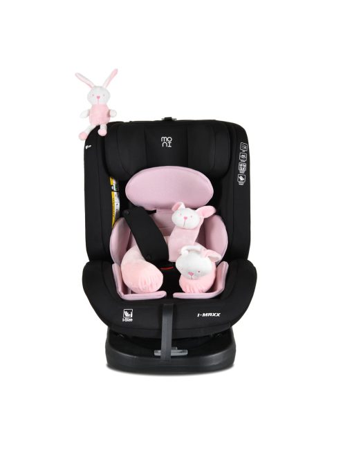 i-MAXX autós ülés, isofix, forgatható, 2 plüss+párna 40-150cm PINK