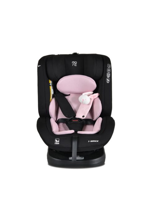 i-MAXX autós ülés, isofix, forgatható, 2 plüss+párna 40-150cm PINK