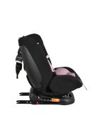 i-MAXX autós ülés, isofix, forgatható, 2 plüss+párna 40-150cm PINK
