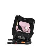 i-MAXX autós ülés, isofix, forgatható, 2 plüss+párna 40-150cm PINK