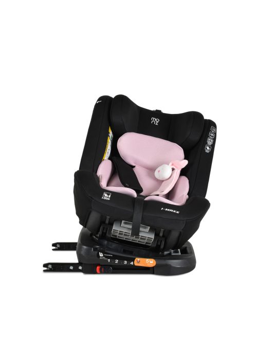 i-MAXX autós ülés, isofix, forgatható, 2 plüss+párna 40-150cm PINK